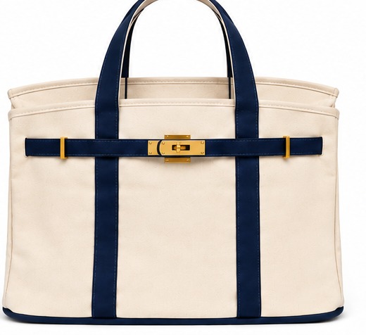 Navy Blue strap tote